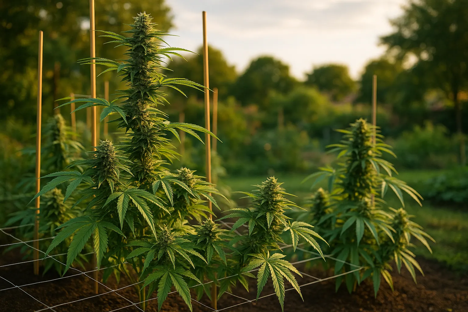 Best cannabis strains for outdoor growing in a sunny garden