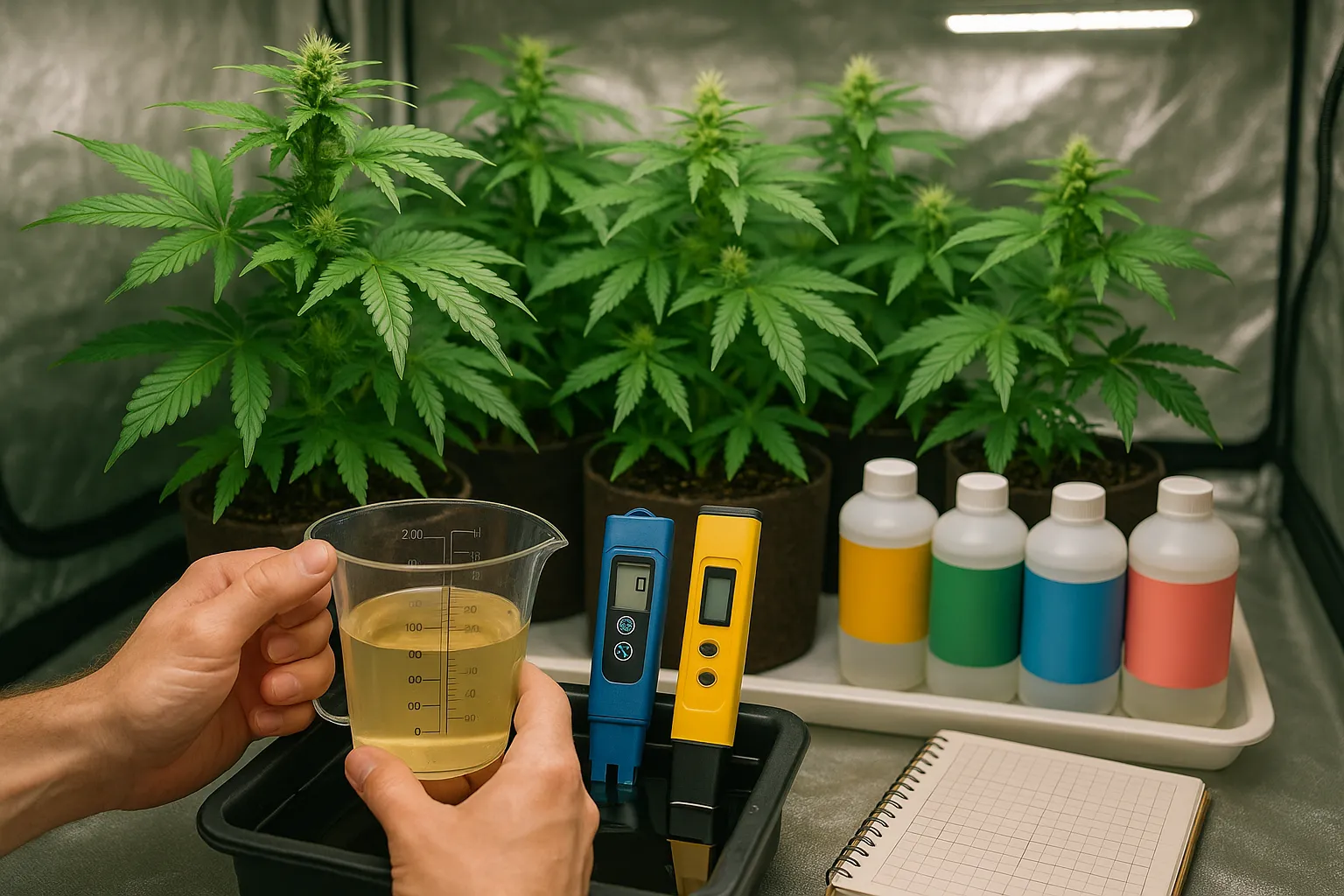 Cannabis nutrient chart for healthy plant growth