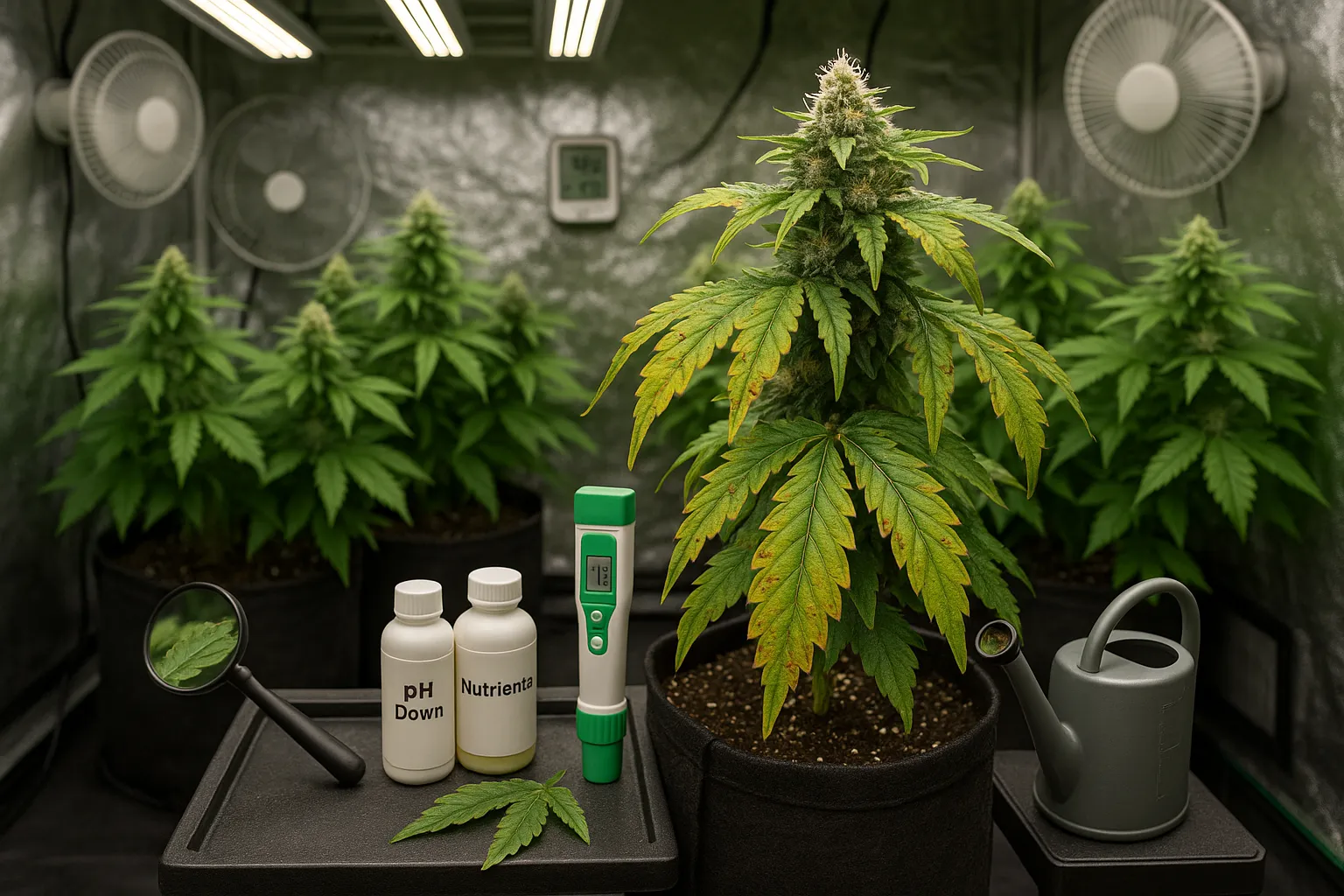 Common cannabis growing problems in a home grow room