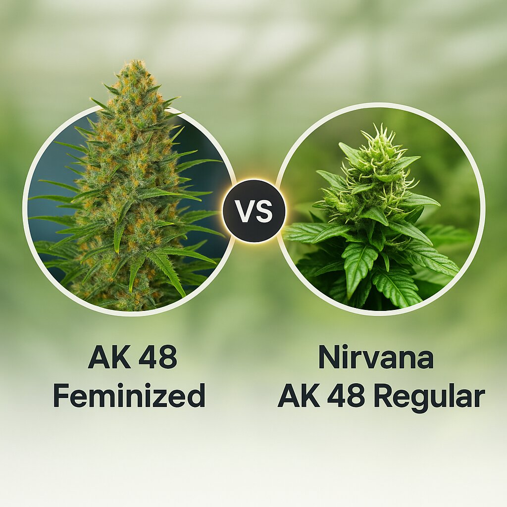 AK 48 (Nirvana Seeds) vs Nirvana AK 48 (Nirvana Seeds) cannabis seeds comparison