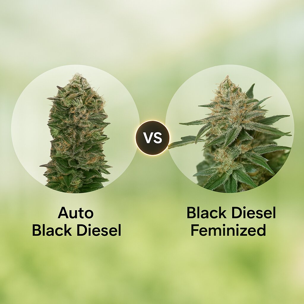 Auto Black Diesel (Advanced Seeds) vs Black Diesel (Advanced Seeds) cannabis seeds comparison