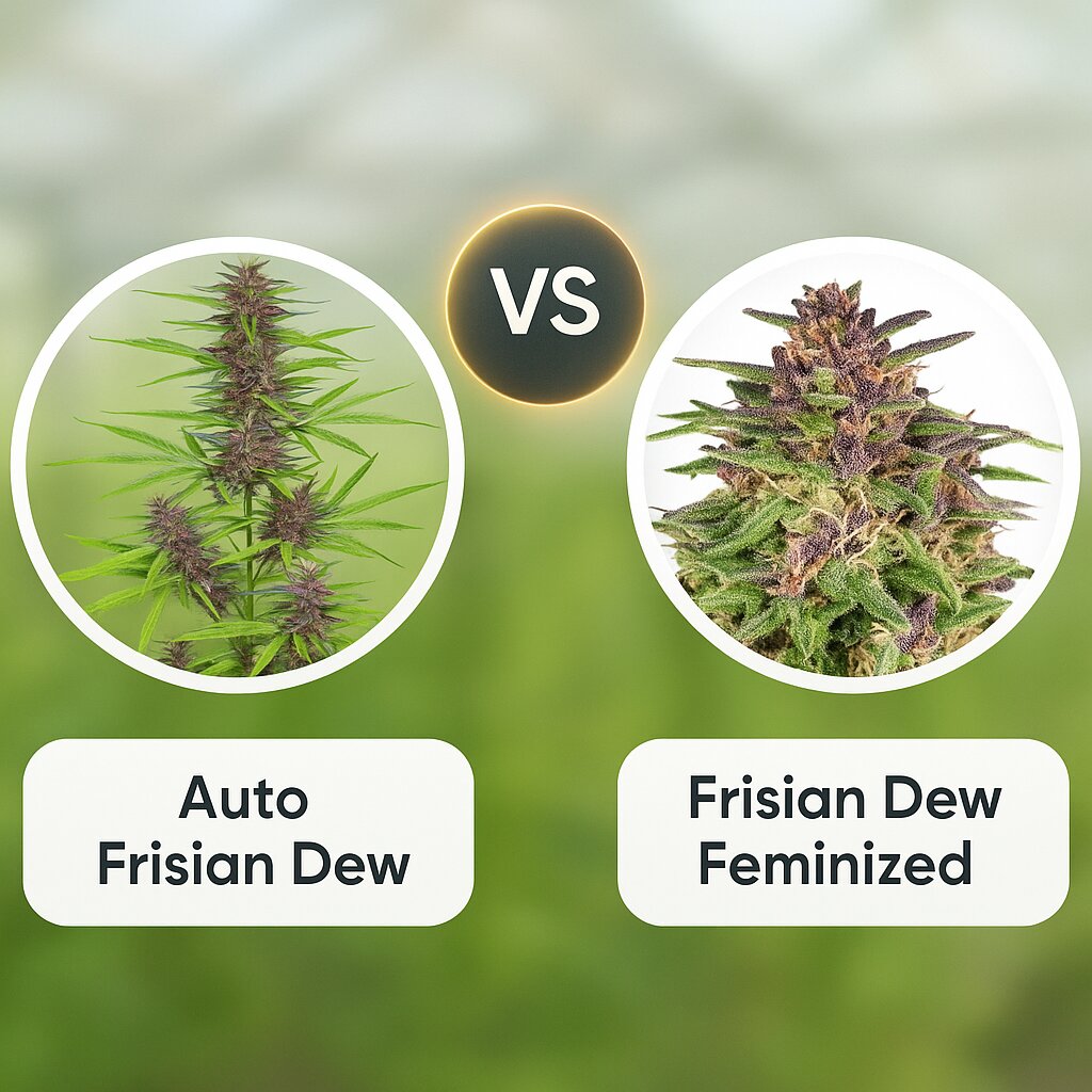 Auto Frisian Dew (Dutch Passion) vs Frisian Dew (Dutch Passion) cannabis seeds comparison