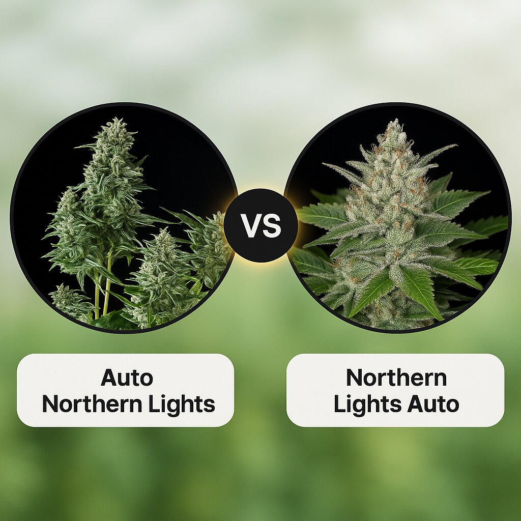 Auto Northern Lights (Pyramid Seeds) vs Northern Lights Auto (G13 Labs) cannabis seeds comparison