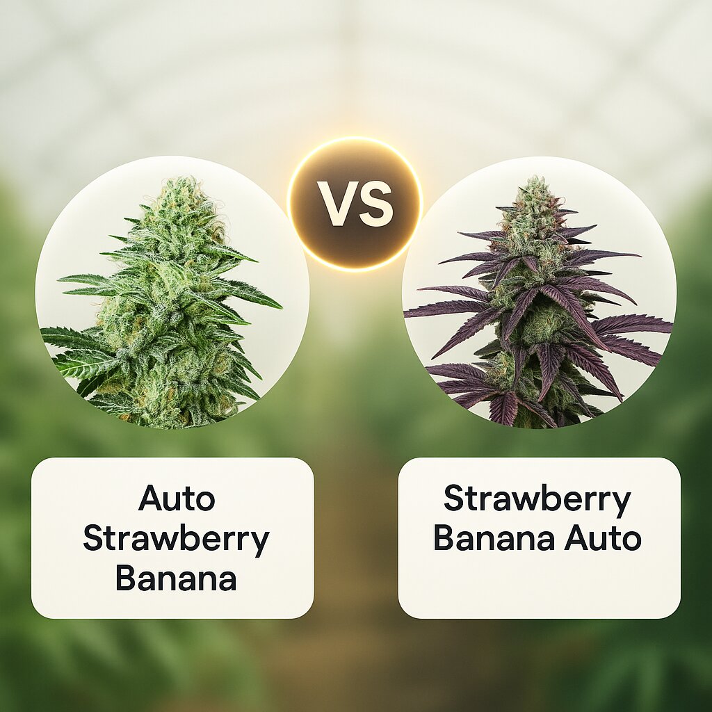 Auto Strawberry Banana (Anesia Seeds) vs Strawberry Banana Auto (FastBuds) cannabis seeds comparison