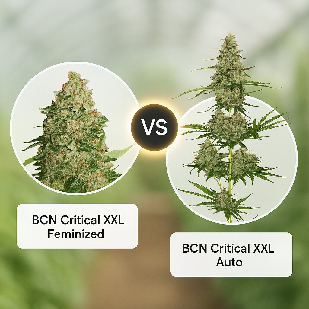 BCN Critical XXL (Seed Stockers) vs BCN Critical XXL Auto (Seed Stockers) cannabis seeds comparison