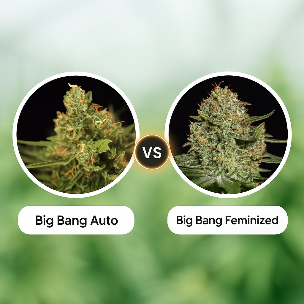 Big Bang Auto (Greenhouse Seed Co) vs Big Bang (Greenhouse Seed Co) cannabis seeds comparison