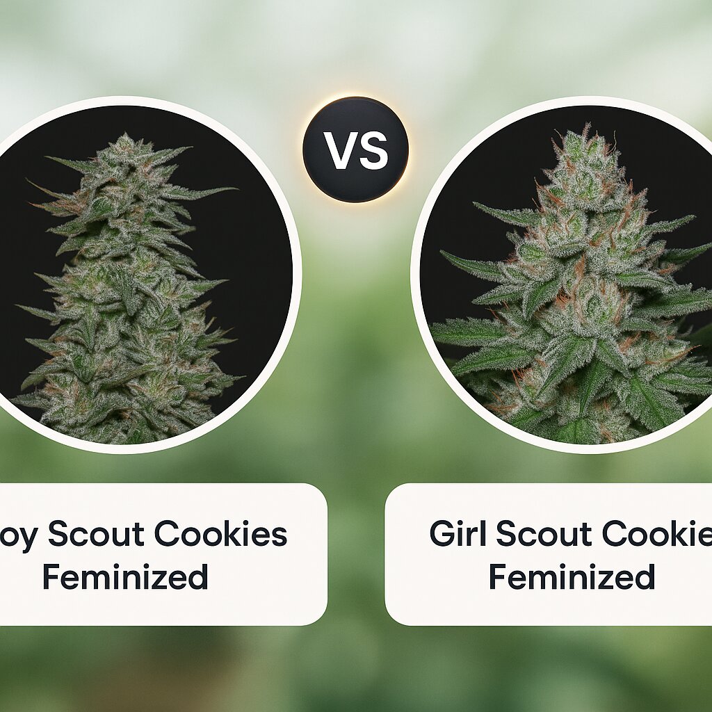 Boy Scout Cookies (Kalashnikov Seeds) vs Girl Scout Cookies (Bighead Seeds) cannabis seeds comparison