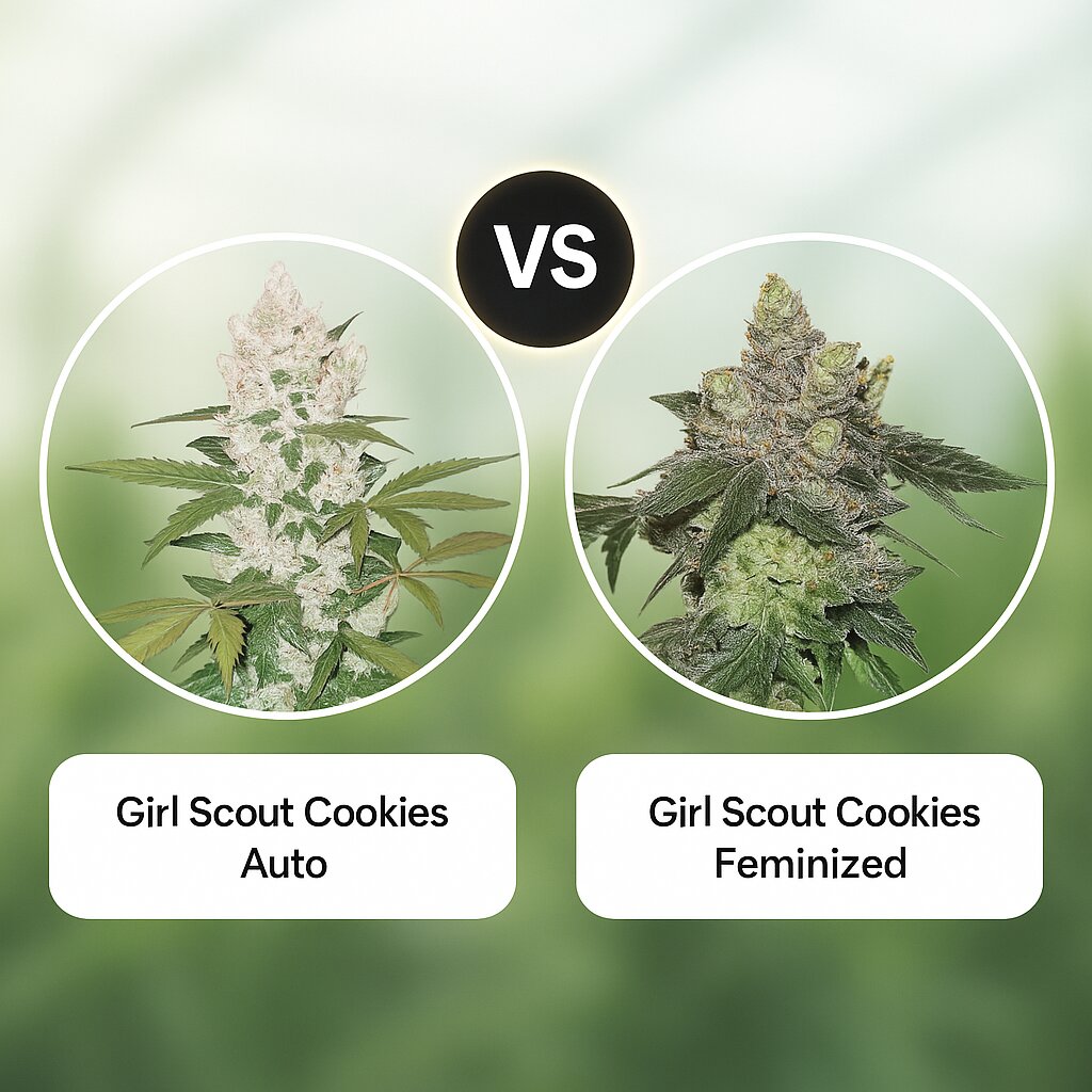 Girl Scout Cookies Auto (FastBuds) vs Girl Scout Cookies (Seed Stockers) cannabis seeds comparison