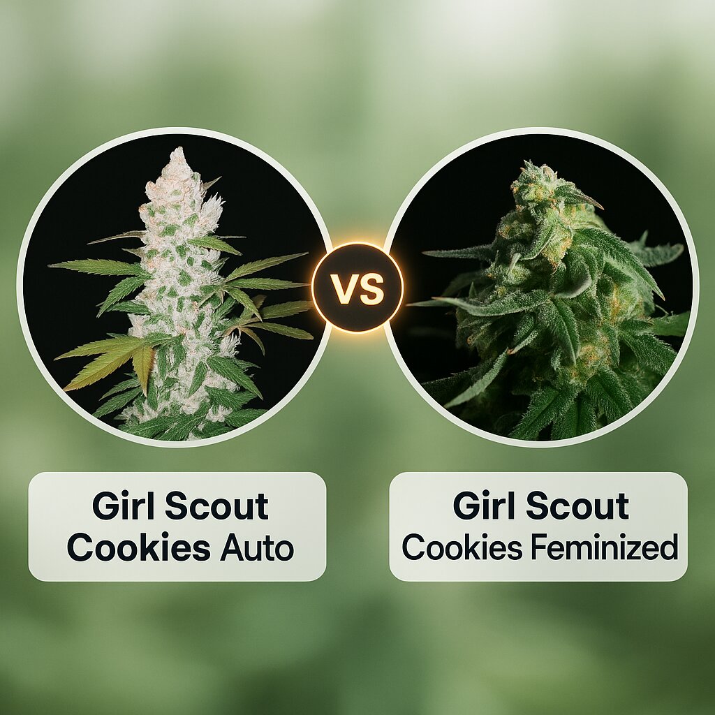 Girl Scout Cookies Auto (FastBuds) vs Girl Scout Cookies (Tyrol Seeds) cannabis seeds comparison