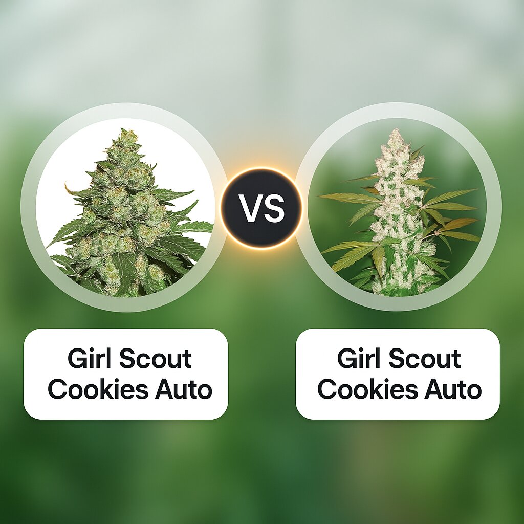 Girl Scout Cookies Auto (Seed Stockers) vs Girl Scout Cookies Auto (FastBuds) cannabis seeds comparison