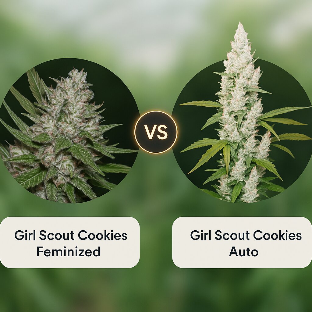 Girl Scout Cookies (Bighead Seeds) vs Girl Scout Cookies Auto (FastBuds) cannabis seeds comparison
