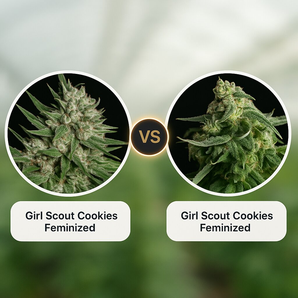 Girl Scout Cookies (Bighead Seeds) vs Girl Scout Cookies (Tyrol Seeds) cannabis seeds comparison