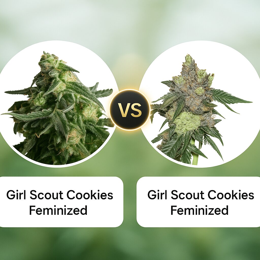 Girl Scout Cookies (Tyrol Seeds) vs Girl Scout Cookies (Seed Stockers) cannabis seeds comparison