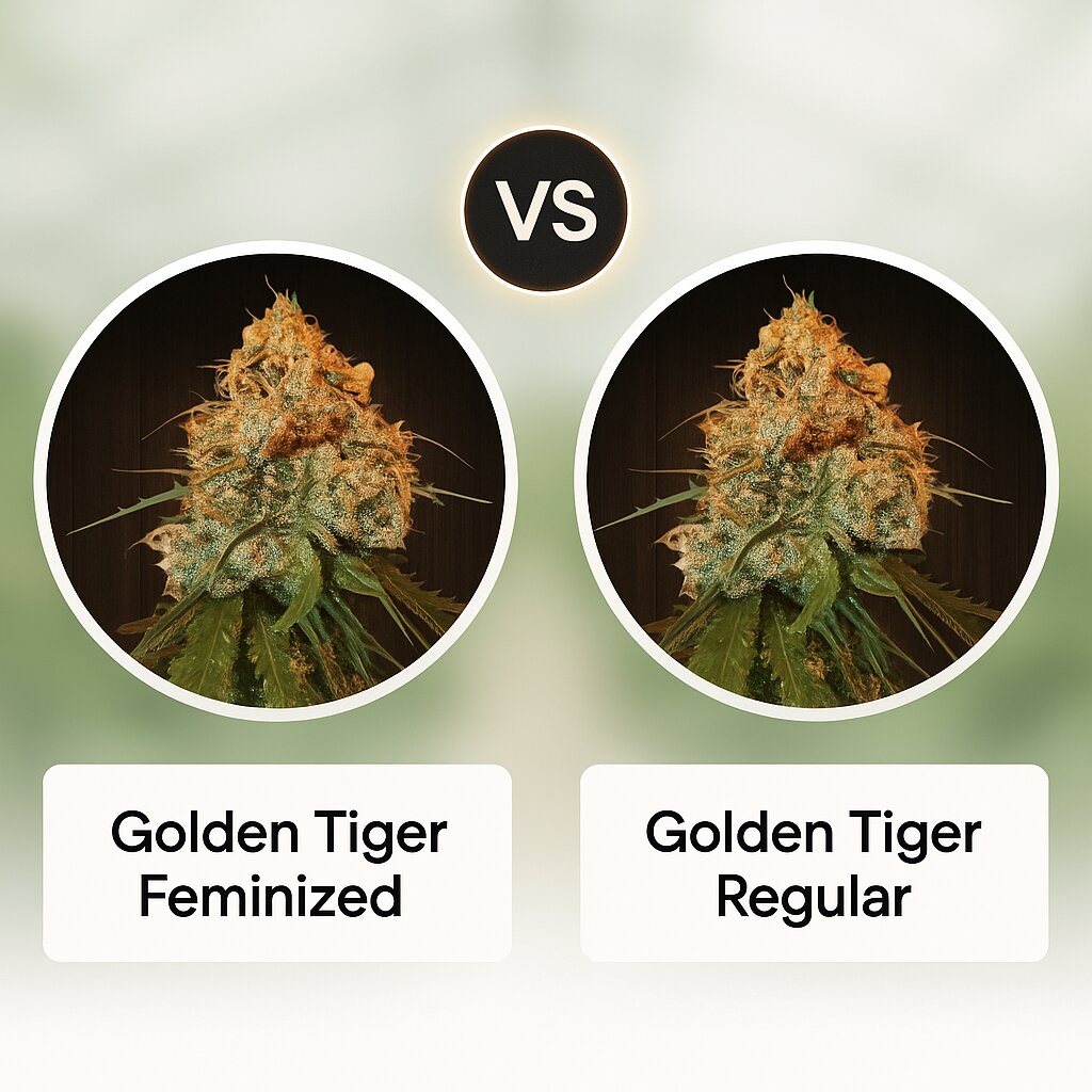 Golden Tiger (Ace Seeds) vs Golden Tiger (Ace Seeds) cannabis seeds comparison