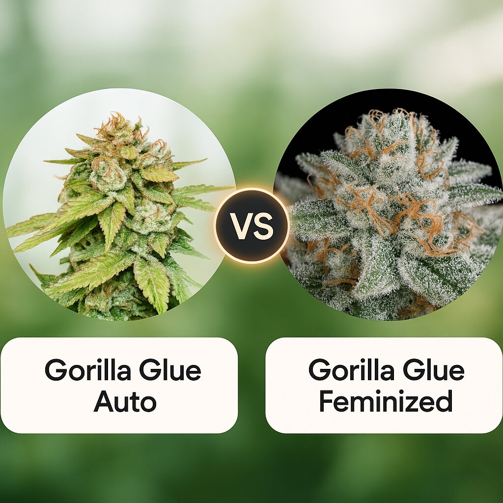 Gorilla Glue Auto (Seed Stockers) vs Gorilla Glue (Tyrol Seeds) cannabis seeds comparison