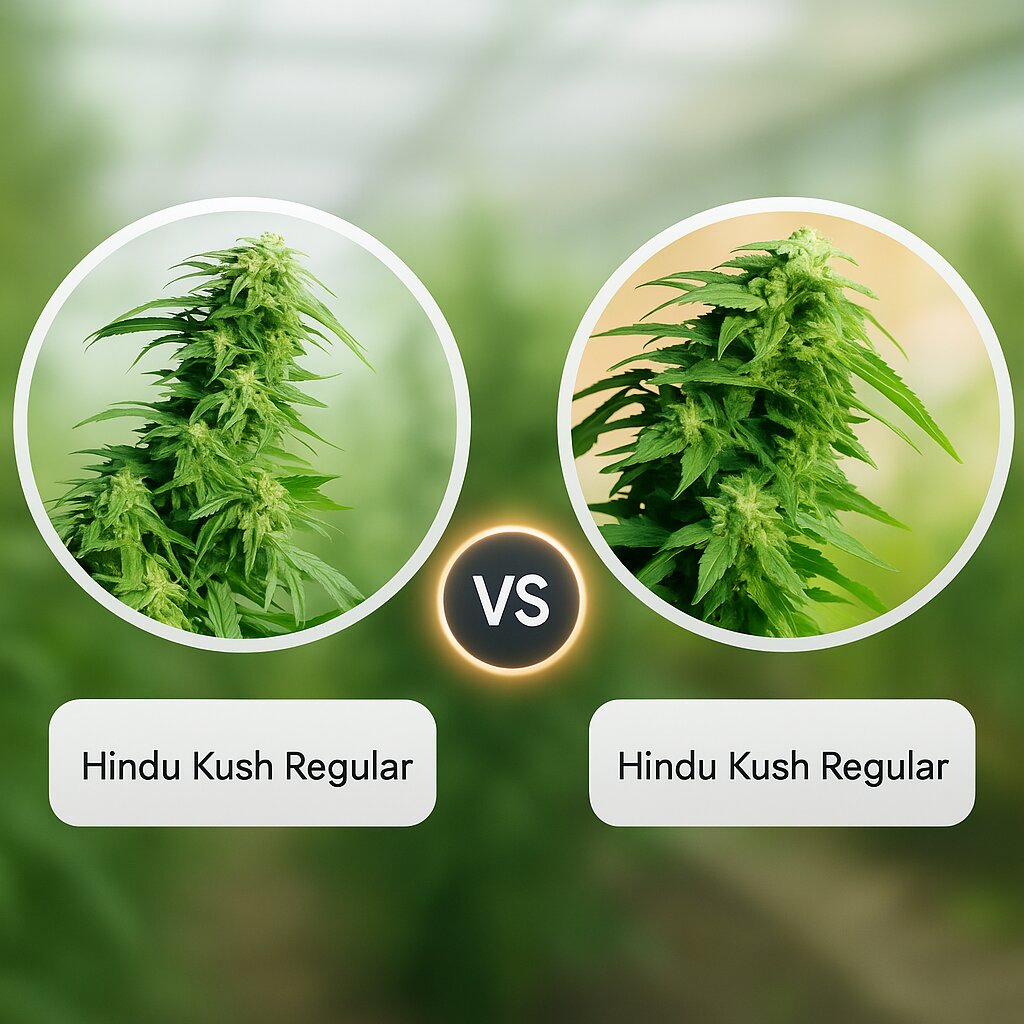 Hindu Kush (Seedsman) vs Hindu Kush (Sensi Seeds) cannabis seeds comparison