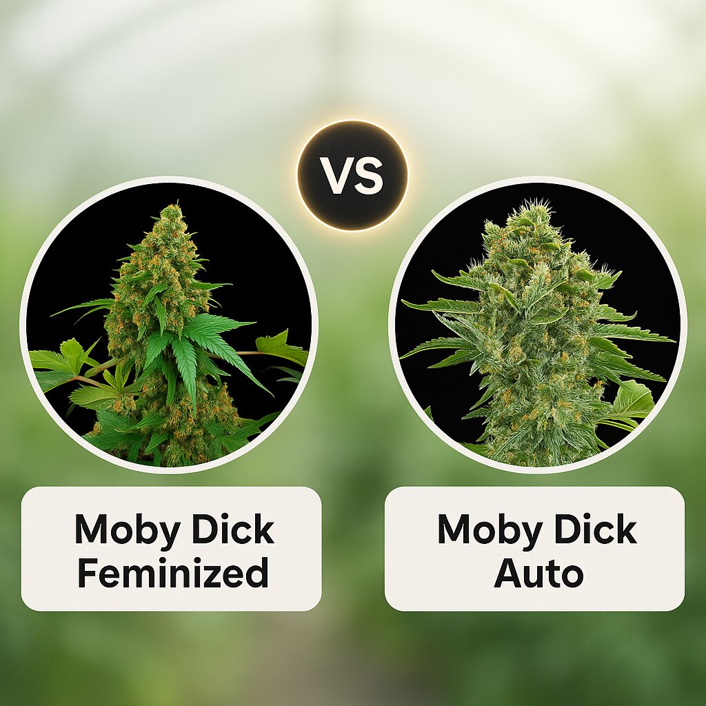 Moby Dick (DinaFem Seeds) vs Moby Dick Auto (DinaFem Seeds) cannabis seeds comparison