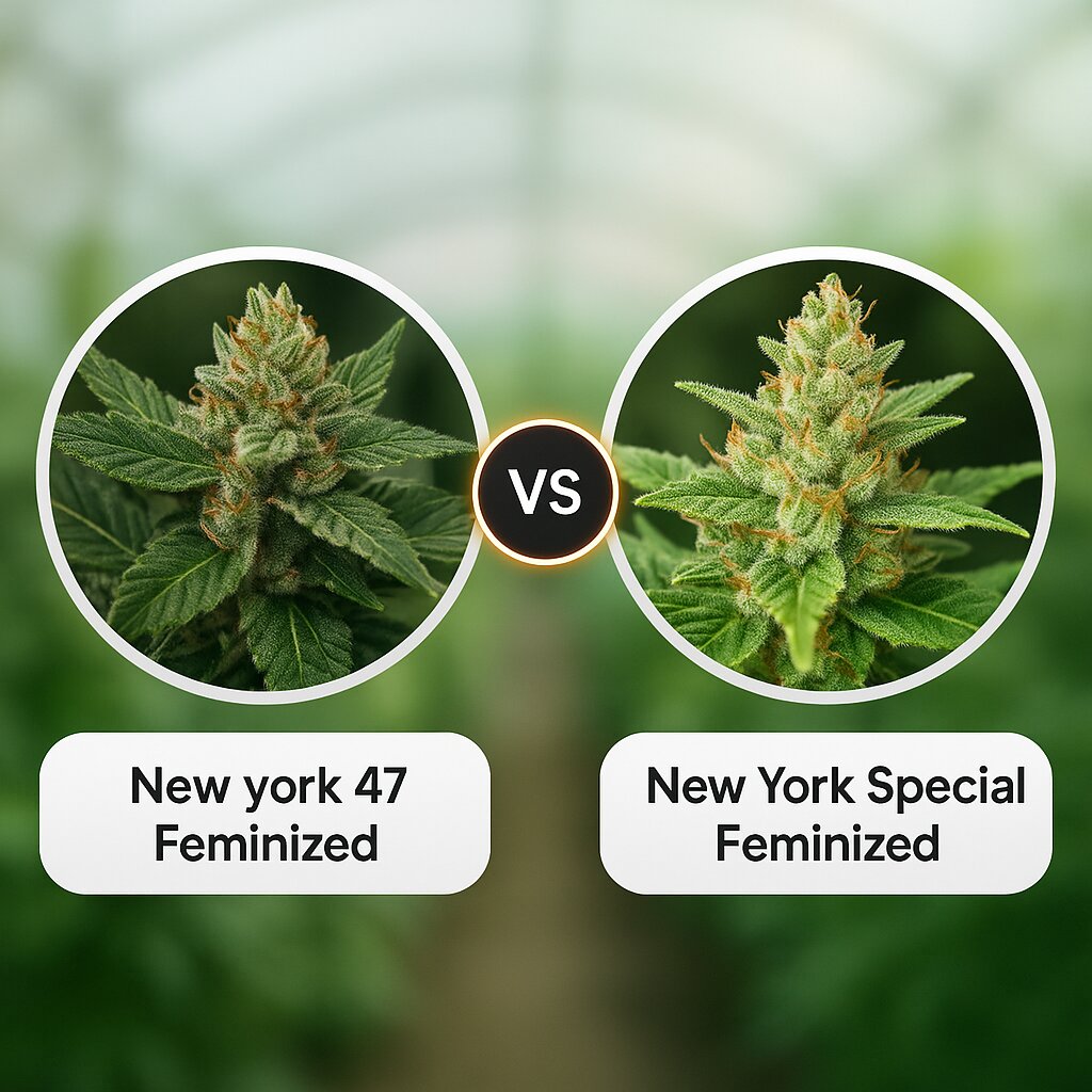 New york 47 (World of Seeds) vs New York Special (World of Seeds) cannabis seeds comparison