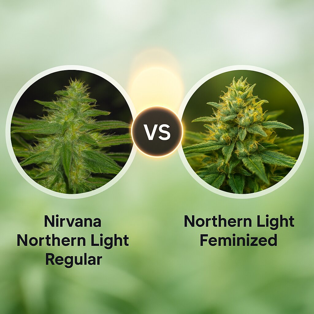 Nirvana Northern Light (Nirvana Seeds) vs Northern Light (Nirvana Seeds) cannabis seeds comparison