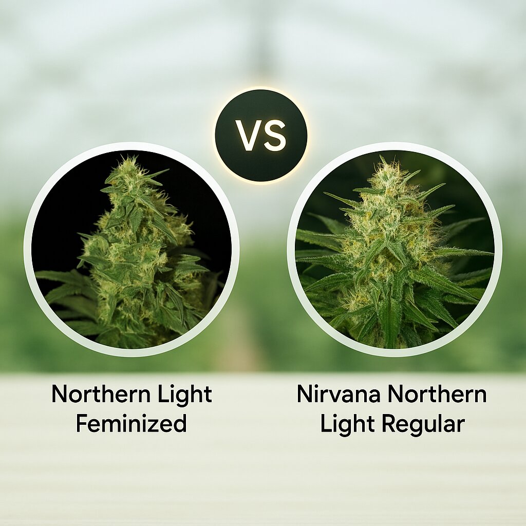 Northern Light (Bulldog Seeds) vs Nirvana Northern Light (Nirvana Seeds) cannabis seeds comparison