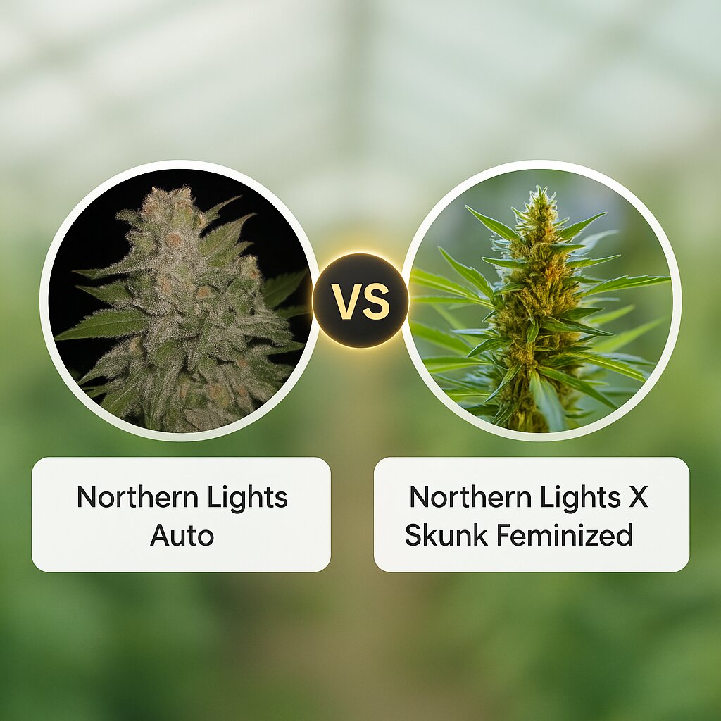 Northern Lights Auto (G13 Labs) vs Northern Lights X Skunk (G13 Labs) cannabis seeds comparison