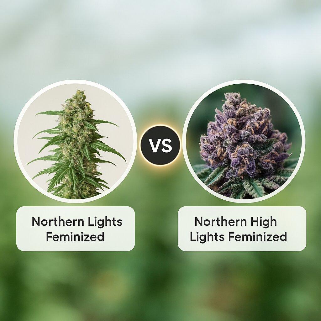 Northern Lights (Sensi Seeds) vs Northern High Lights (Advanced Genetics Seeds) cannabis seeds comparison