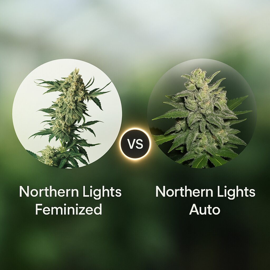 Northern Lights (Sensi Seeds) vs Northern Lights Auto (G13 Labs) cannabis seeds comparison