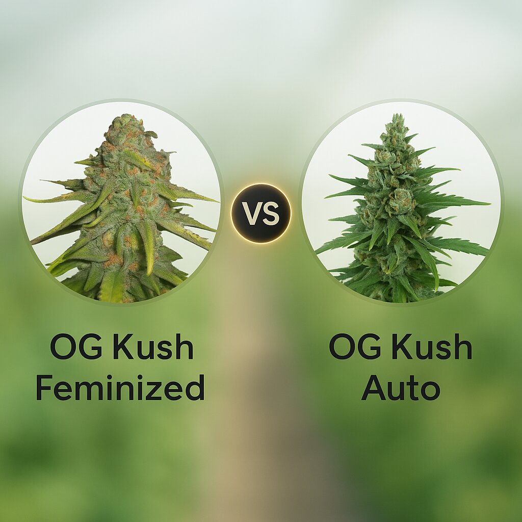 OG Kush (Royal Queen Seeds) vs OG Kush Auto (Dr Krippling) cannabis seeds comparison