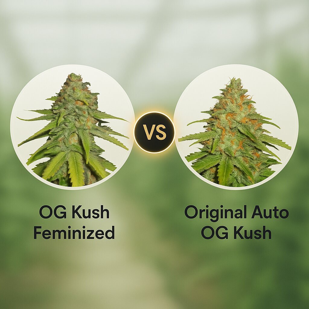 OG Kush (Royal Queen Seeds) vs Original Auto OG Kush (FastBuds) cannabis seeds comparison