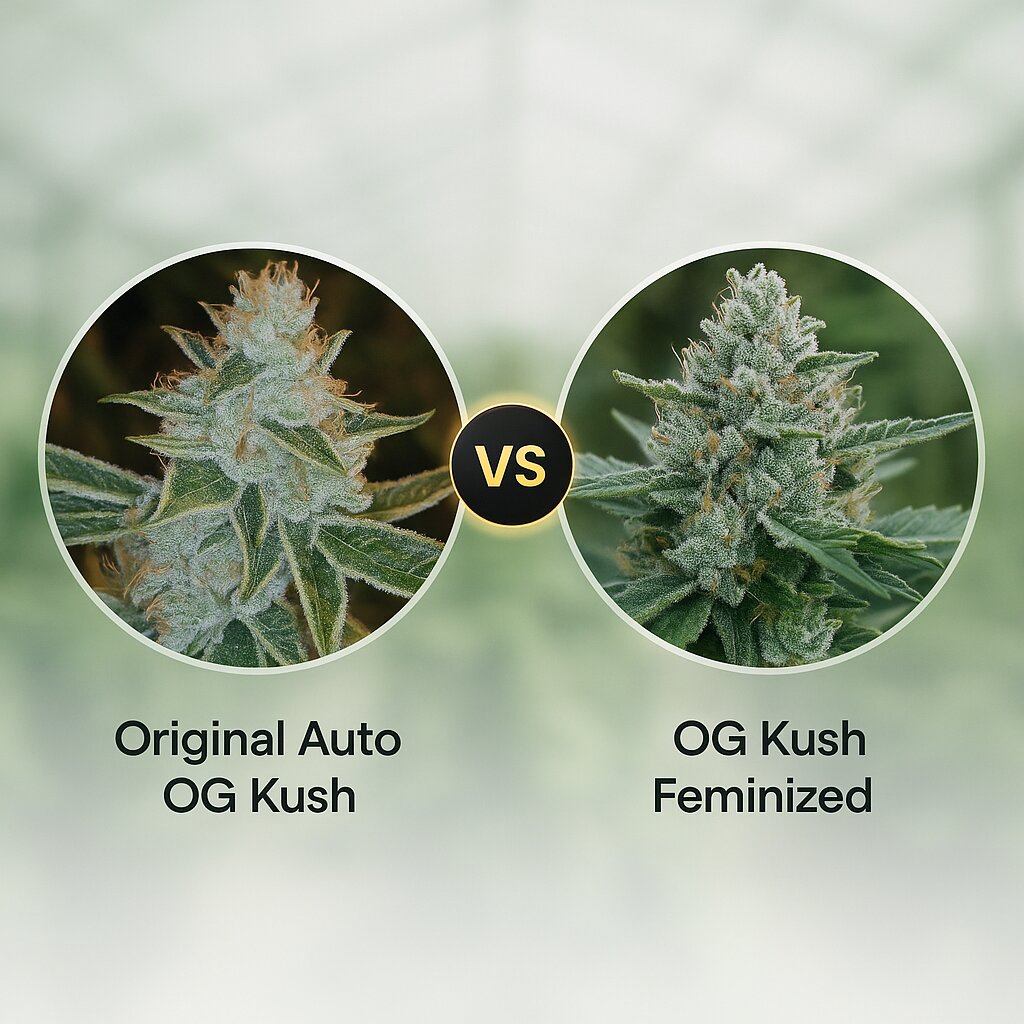Original Auto OG Kush (FastBuds) vs OG Kush (Tyrol Seeds) cannabis seeds comparison