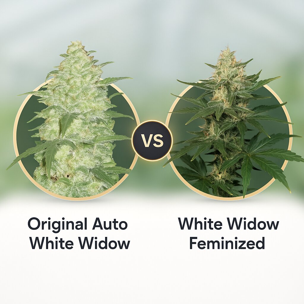Original Auto White Widow (FastBuds) vs White Widow (Bulldog Seeds) cannabis seeds comparison
