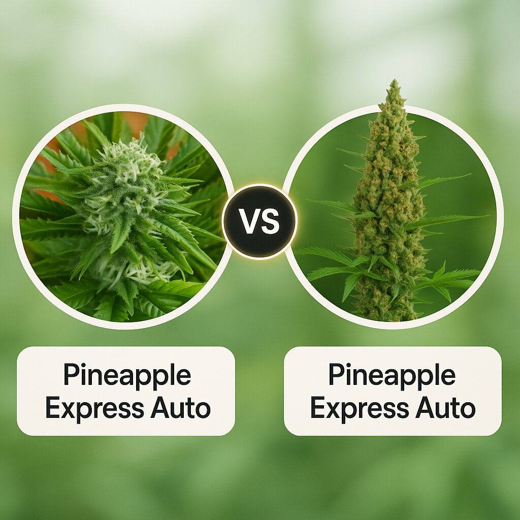 Pineapple Express Auto (G13 Labs) vs Pineapple Express Auto (Barneys Farm) cannabis seeds comparison