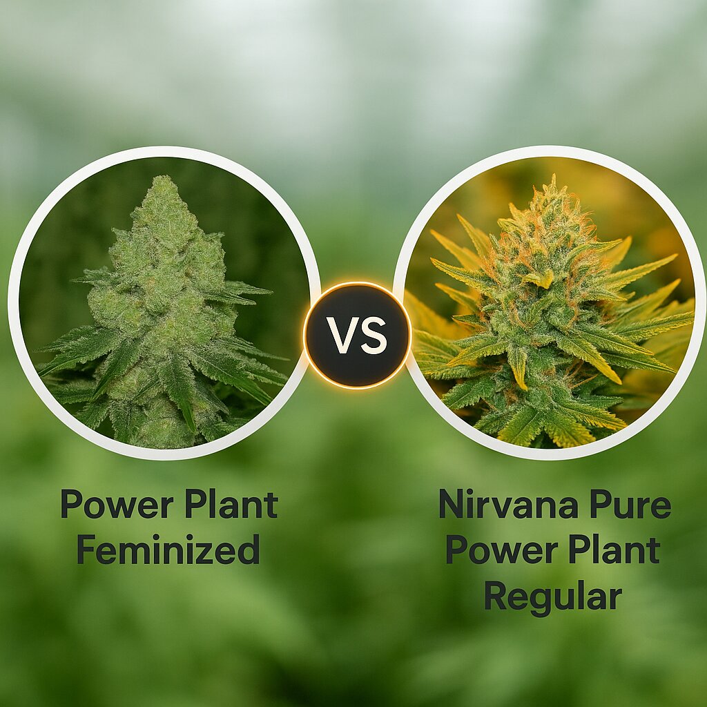Power Plant (Dutch Passion) vs Nirvana Pure Power Plant (Nirvana Seeds) cannabis seeds comparison