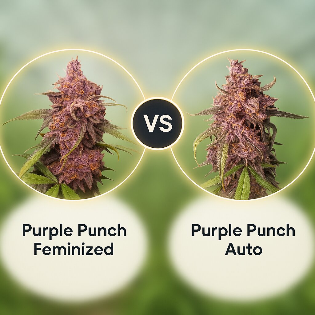 Purple Punch (Seed Stockers) vs Purple Punch Auto (Seed Stockers) cannabis seeds comparison