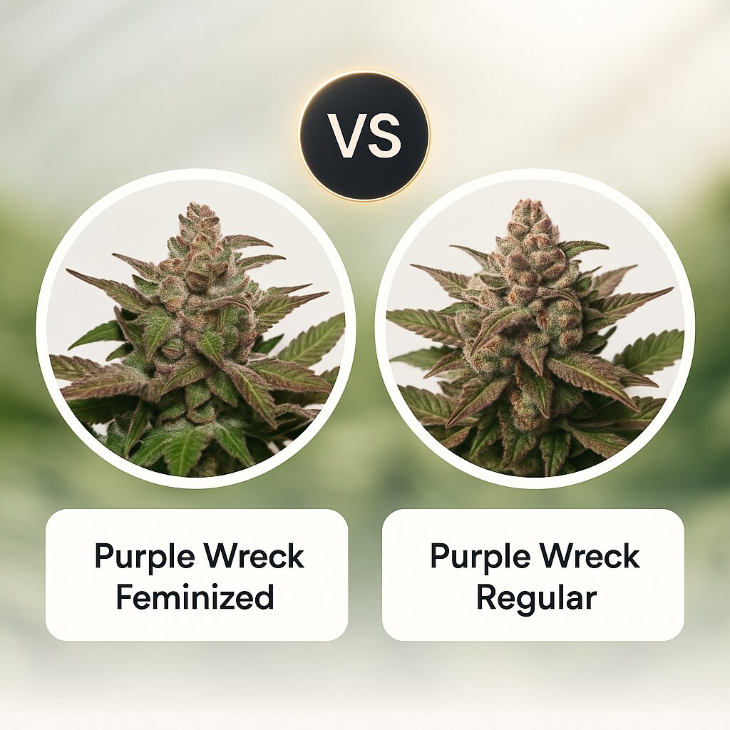 Purple Wreck (Reserva Privada) vs Purple Wreck (Reserva Privada) cannabis seeds comparison