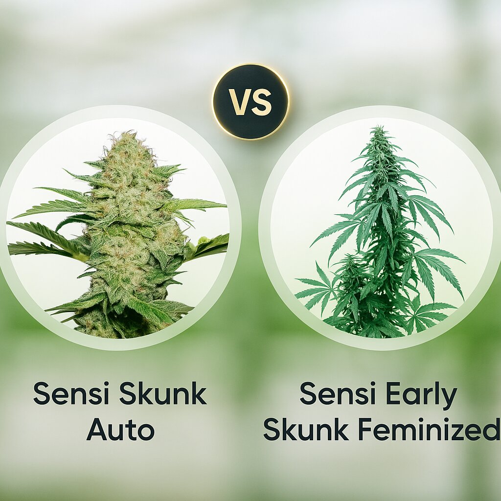 Sensi Skunk Auto (Sensi Seeds) vs Sensi Early Skunk (Sensi Seeds) cannabis seeds comparison