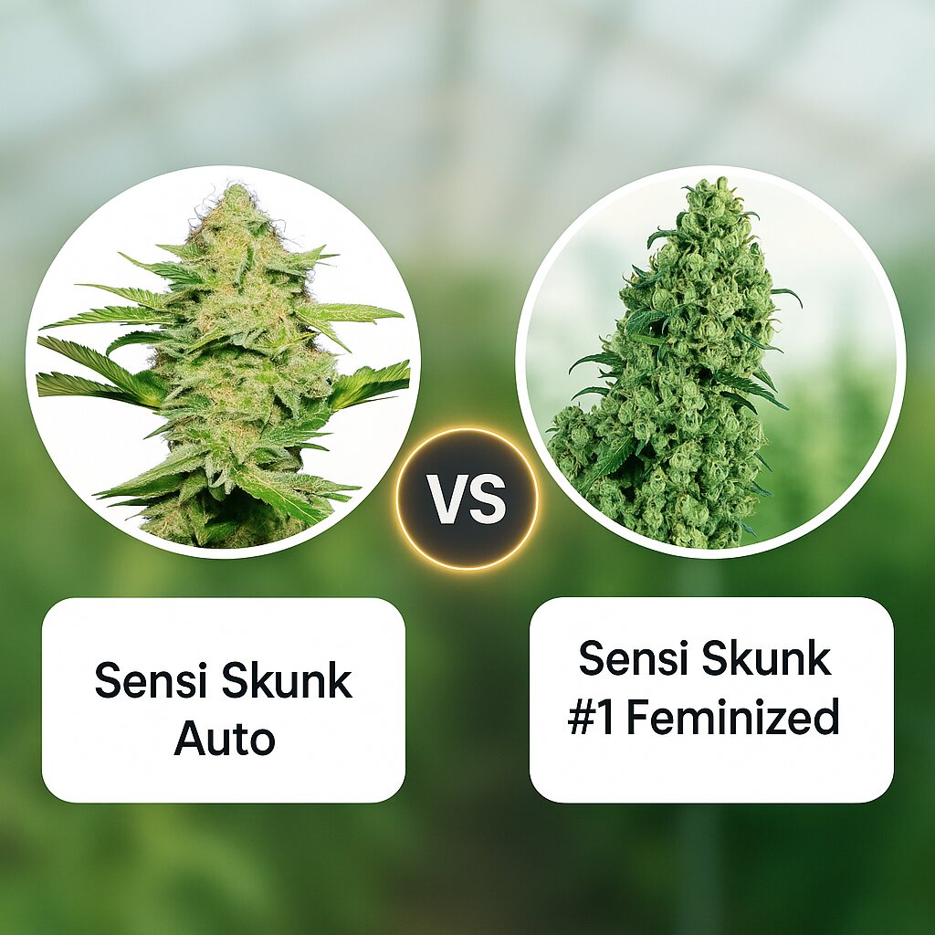 Sensi Skunk Auto (Sensi Seeds) vs Sensi Skunk #1 (Sensi Seeds) cannabis seeds comparison