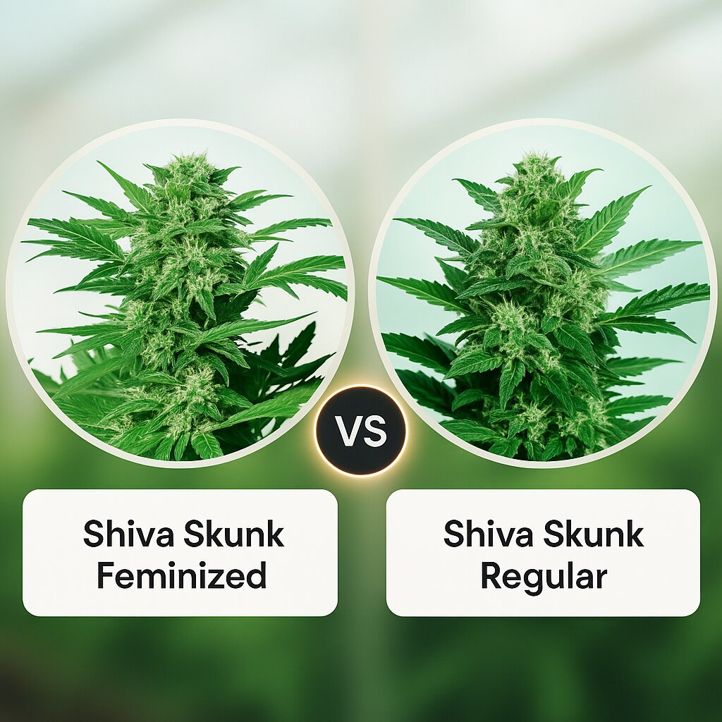 Shiva Skunk (Sensi Seeds) vs Shiva Skunk (Sensi Seeds) cannabis seeds comparison
