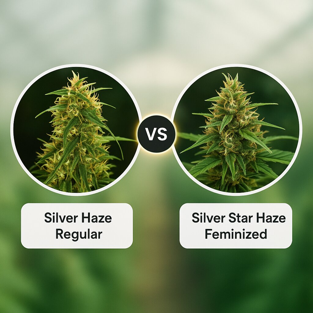 Silver Haze (Sensi Seeds) vs Silver Star Haze (Bulldog Seeds) cannabis seeds comparison