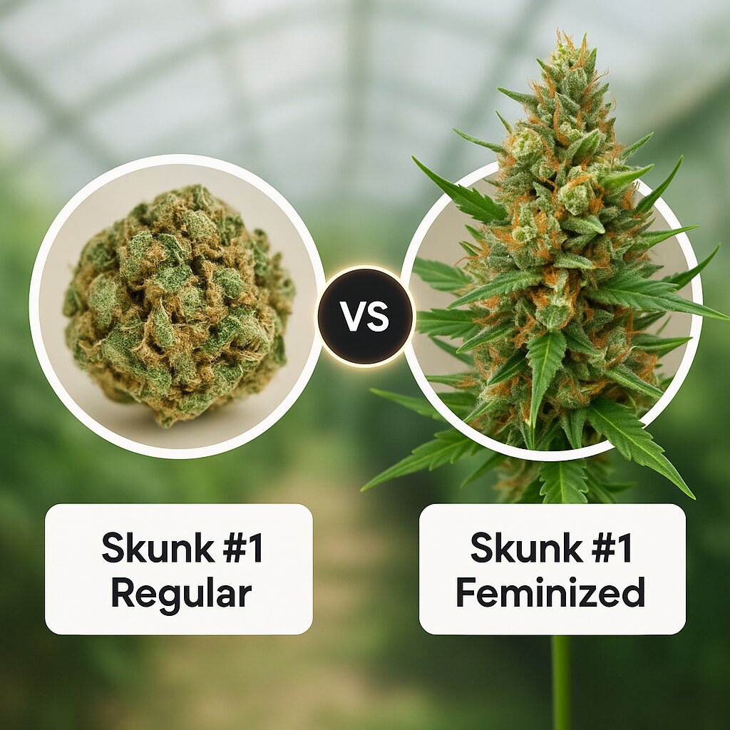 Skunk #1 (Seedsman) vs Skunk #1 (Dutch Passion) cannabis seeds comparison