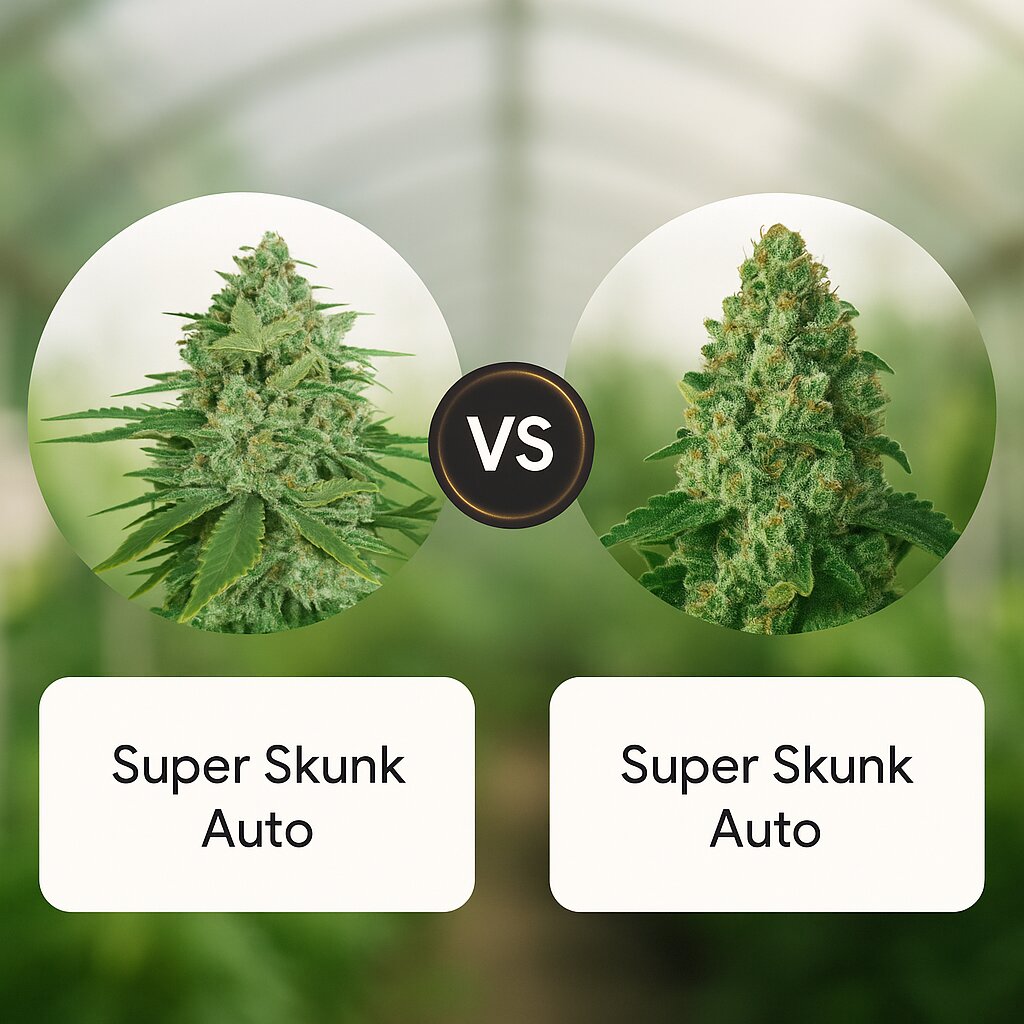 Super Skunk Auto (Seed Stockers) vs Super Skunk Auto (Dr Krippling) cannabis seeds comparison