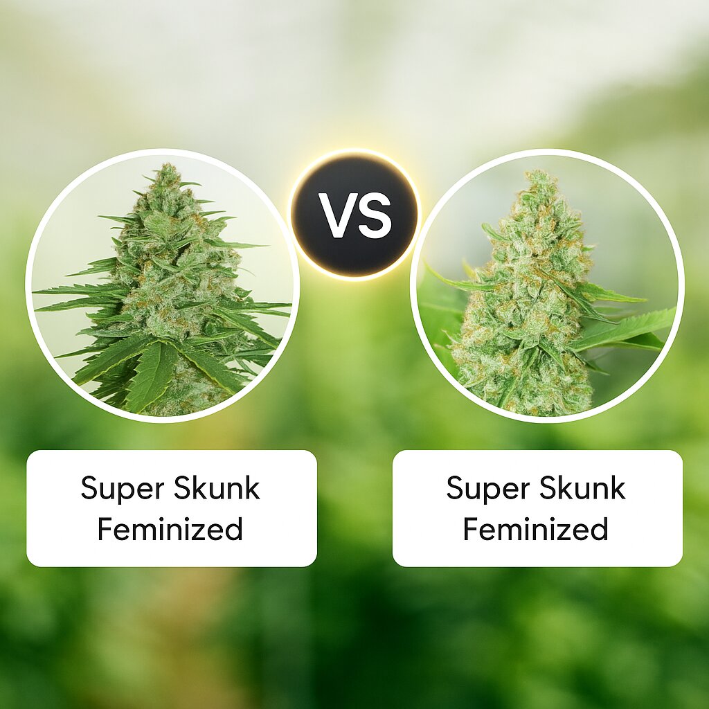Super Skunk (Seed Stockers) vs Super Skunk (G13 Labs) cannabis seeds comparison
