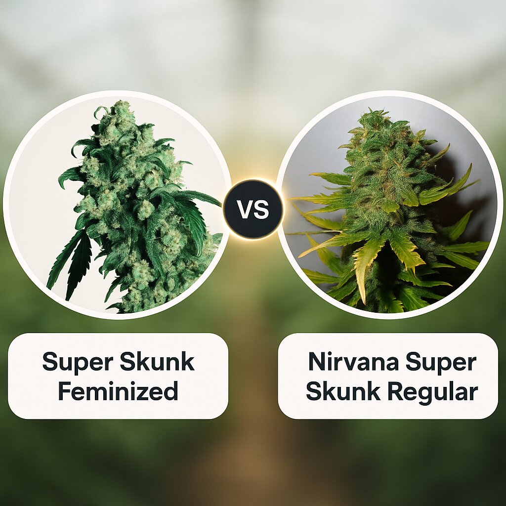 Super Skunk (Sensi Seeds) vs Nirvana Super Skunk (Nirvana Seeds) cannabis seeds comparison