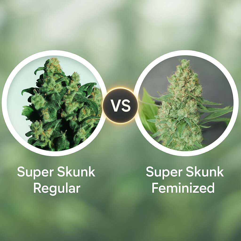 Super Skunk (Sensi Seeds) vs Super Skunk (G13 Labs) cannabis seeds comparison