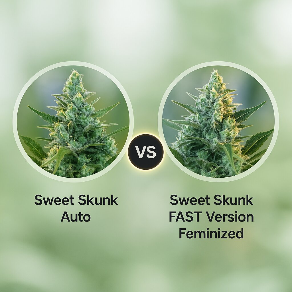 Sweet Skunk Auto (Sweet Seeds) vs Sweet Skunk FAST Version (Sweet Seeds) cannabis seeds comparison