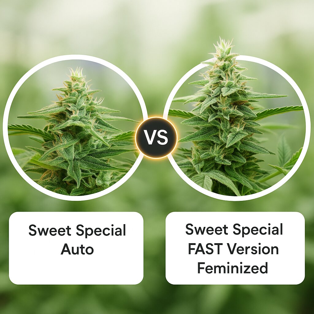 Sweet Special Auto (Sweet Seeds) vs Sweet Special FAST Version (Sweet Seeds) cannabis seeds comparison