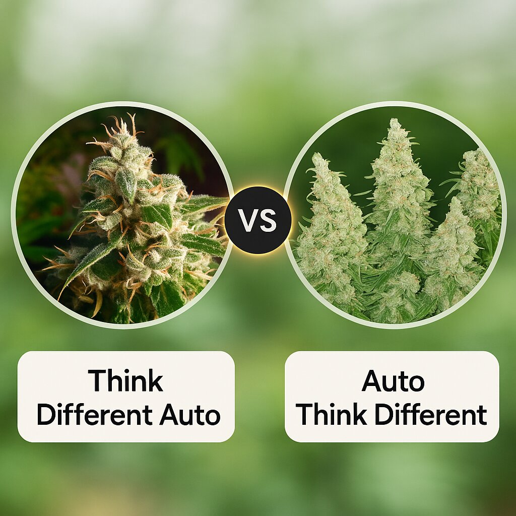 Think Different (Dutch Passion) vs Auto Think Different (Dutch Passion) cannabis seeds comparison