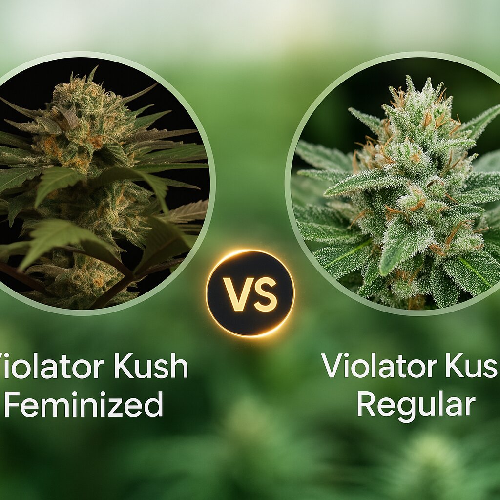 Violator Kush (Barneys Farm) vs Violator Kush (Barneys Farm) cannabis seeds comparison