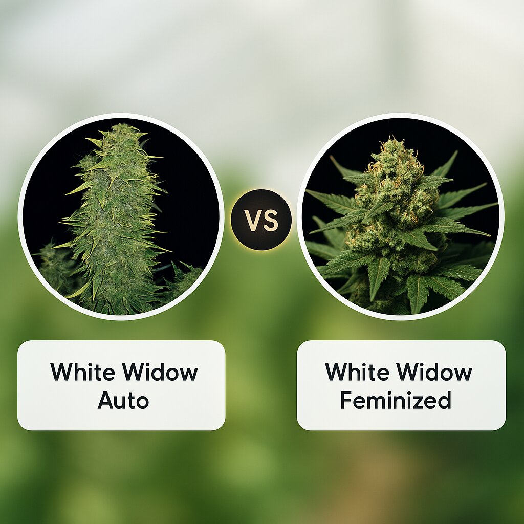 White Widow (Vision Seeds) vs White Widow (Bulldog Seeds) cannabis seeds comparison