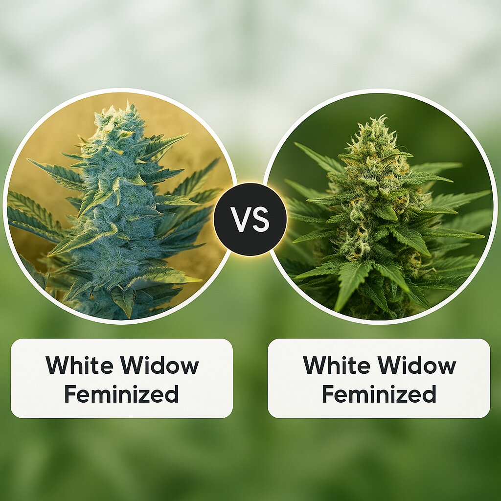 White Widow (G13 Labs) vs White Widow (Bulldog Seeds) cannabis seeds comparison